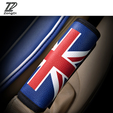 ZD 1Pc Car Handbrake cover cases British rice pennant Leather sets for BMW e46 e39 Audi a4 b6 a3 VW polo Mazda 3 6 accessories 2024 - buy cheap