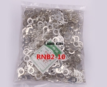 1000 pces RNB2-10 não-isolado anel terminal fio elétrico friso nu conector awg 16-14 2024 - compre barato