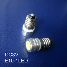 Высококачественная Светодиодная лампа E10 3VDC,COB 0,5 w 3V E10,E10, сигнасветильник лампа E10, приборная лампа E10 3V, Бесплатная доставка 10 шт./лот 2024 - купить недорого