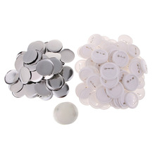 100 Sets 58mm Round Button Badge Plate Pin Button Maker Parts Acrylic Metal 2024 - buy cheap