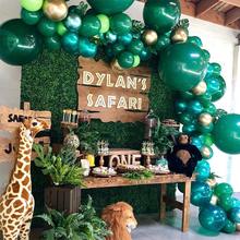 Jungle Safari Theme Party Decorations Green Balloon Arch Garland Set Favors for Kids Boys Birthday Baby Shower Decorations 2024 - buy cheap