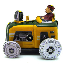 Винтажные заводные ретро-игрушки для трактора, фотографии детей, взрослых, тракторов, оловянные игрушки, Классическая Игрушка, рождественский подарок 2024 - купить недорого