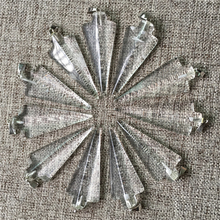 Colgante de flecha de piedra de cristal blanca sintética, collar para fabricación de joyas, 12 Uds. 2024 - compra barato