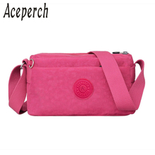 ACEPERCH Fashion Small Shoulder Bags Solid Zipper Bag Handbags Women Famous Flap Mini Nylon Beach Crossbody Bag Sac A Main 2024 - buy cheap