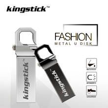 Kingstick-pen drive de metal, usb flash drive, 8gb, 16gb, 32gb, 64gb, 128gb de memória, chaveiro 2024 - compre barato
