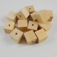 100pcs/lot Natural Color Unfinished Geometric Square Wooden Beads DIY Loose Cube Wood Beads For Jewelry Making 12/14/16/20MM 2024 - buy cheap