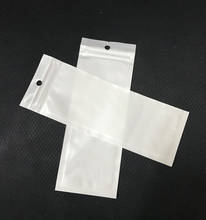 6cm*16cm White/Clear Reclosable Valve Zipper Plastic Retail Packaging Bags Zip lock Storage Bag Package W/ Hang Hole 2024 - buy cheap