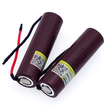 Литий-ионный аккумулятор Liitokala HG2, 3000 мАч, 18650 в, перезаряжаемая батарея 20 А + кабель из силикагеля для самостоятельной сборки 2024 - купить недорого