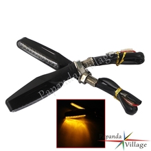 Black Universal Motorcycle 10mm Bolt LED Turn Signal Indicators Lamp Flasher Blinker Amber Light for Harley Chopper Cafe Racer 2024 - buy cheap