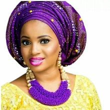 New Purple Nigerian Wedding Beads Jewelry Set Dubai Gold Purple African Fashion Jewelry Set for Women Bridal Gift Jewelry WE216 2024 - buy cheap