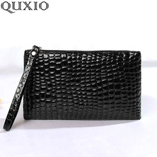 New trend Europe and America women's bag ladies clutch bag fashion crocodile pattern small square wallet phone bag purse CZ27 2024 - buy cheap