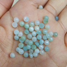 Wholesale fashion natural Amazons stone beads charms 4mm round CAB CABOCHON 50pcs for jewelry Accessories free shipping 2024 - buy cheap