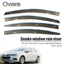 Ohere-visera de ventana de lluvia para Chevrolet Cruze Sedan/Hatchback 2017 2018, accesorios de protección, 4 Uds./1 Juego 2024 - compra barato