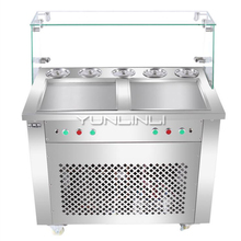Máquina mezcladora de helados de 2200W, mezcladora comercial de doble Control para Yogurt, máquina para hacer rollos de helado, HX-CB25S 2024 - compra barato