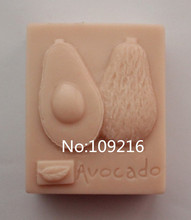 wholesale!!!1pcs Avocado (ZX911) Handmade Soap Mold Crafts DIY Silicone Mould 2024 - buy cheap