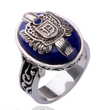 The Vampire Diaries Ring New Fashion Punk Blue Enamel Ring For Women Men Fashion Jewelry Accessories 6D3008 2024 - купить недорого