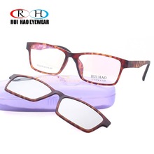 Rui Hao очки леопардовые оптические оправы для очков мужские очки оправы оптика поляризованные солнцезащитные очки клип на 2024 - купить недорого