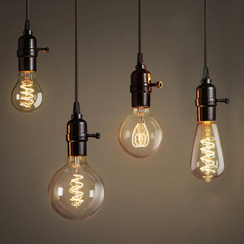 3W E27 Ampoule LED Vintage Bulb 85-265V 220V Dimmable Filament Lamp ST64 A60 G80 G95 Antique Edison Bombillas Lampada 2022 - buy cheap