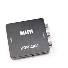 Adaptador de conversor de vídeo hdmi, compatível com av hd, rca, av/cvsb l/r, vídeo 1080p, hdmi2, saída av, escalador 2024 - compre barato