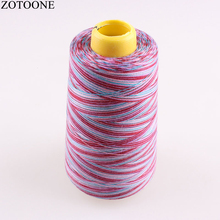 Machine Industrial Sewing Thread Spool Rainbow Polyester sewing thread Multicolor Sewing Suppiles 3000Y/Spool 40S/2 2024 - buy cheap