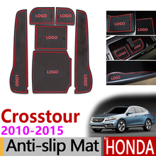 Противоскользящий резиновый коврик для ворот для Honda Crosstour 2010 2011 2012 2013 2014 2015 аксессуары Автомобильные наклейки 6 шт 2024 - купить недорого