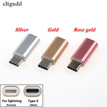 cltgxdd 8 Pin Female to Type-c Male Adapter USB C Cable Converter Charging Connector Adapter for Xiaomi mi6 mi5 For Huawei P9 2024 - buy cheap