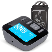 Cigii braço superior monitor de pressão arterial grande display led azul luz cuidados saúde casa digital bp tonômetro 2024 - compre barato