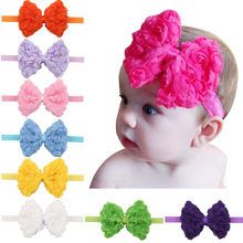 1 Piece MAYA STEPAN Children Roses Chiffon Ribbons Hair Head Band Accessories Baby Newborn Hair Rope Headband Headwear Headwrap 2024 - buy cheap