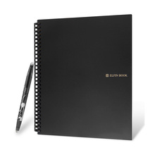 Elfinbook 2 apagável e reutilizável, bloco de notas apagável com caneta, micro-ondas, lavável, com nuvem 2024 - compre barato