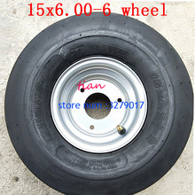 Free Shipping High Performance 15X6.00-6 Wheel Fits for 168CC Karting Go Kart Motorcycle Wheel Rim with Tubeless Tire 2024 - buy cheap