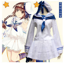 Wadanohara and the Great Blue Sea Cosplay Costume White Sailor Uniform Set 2024 - buy cheap