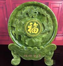 Natural South jade donna buckle jade snake serpentine auspicious wish Feng Shui gift entrance living room decoration 2024 - buy cheap