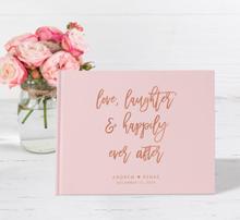 Customize Love Laughter and Happily Ever After Wedding Guest Books, rustic wedding journals, Instant Photo ablums guestbook 2024 - buy cheap