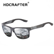 HDCRAFTER Men Polarized Sunglasses Ultra Light Aluminium Mirror Sun Glasses Square Eyewear Accessories Men Female gafas UV400 2024 - buy cheap