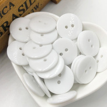 Botón de plástico de 2 agujeros, mezcla de botones PT274, color blanco, 20mm, novedad, 100 Uds. 2024 - compra barato