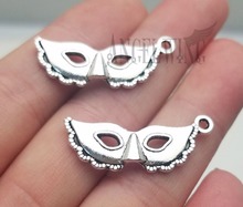 25pcs/lot--31x12mm, mask chams,Antique silver plated Drama Mask charms,DIY supplies,Jewelry accessories 2024 - buy cheap