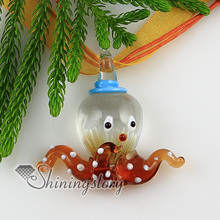 octopus with flowers inside Itailian lampwork murano glass necklaces pendants murano glass cross pendant Fashion jewelry 2024 - buy cheap