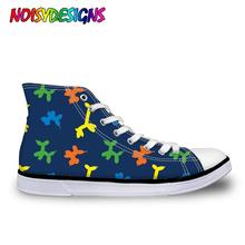 NOISYDESIGNS Women Shoes Casual Breathable Balloon Dogs Print Vulcanize Shoes For Female Teenage Girls Sneakers High Top 2024 - buy cheap