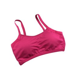 Sujetador fino con espalda descubierta para mujer, top de tirantes de Fitness, sin costuras, acolchado, Top corto 2024 - compra barato