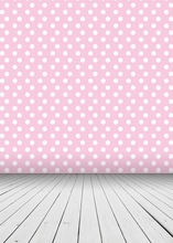 Cloth Printed Photography Filming Photobooth Banner Background Pink Dots Wallpaper Vinyl Backdrops Banner White Wood Floor   2024 - buy cheap