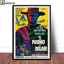 Póster de arte Clint Eastwood, pósteres de película clásica e impresiones, imagen artística de pared, pintura en lienzo para decoración del hogar 2024 - compra barato