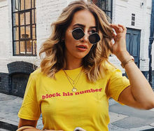block his number red letters Women tshirt Cotton Casual Funny t shirt For Lady Girl Top Tee Hipster Tumblr ins Drop Ship NA-15 2024 - buy cheap