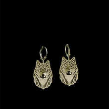 New  Unique Romantic Gold Silver Color Wolf Drop Earrings Wholesale Animal Earrings For Women Girl Aros 2024 - buy cheap