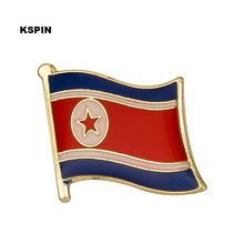 Insignia de bandera de Corea del Norte, pin, icono de mochila, 1 ud., KS-0046 2024 - compra barato