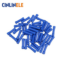 1000Pcs/Lot BV2 16-14AWG  Insulated Straight Wire Butt Connector Electrical Crimp Terminals 0.5mm - 1.5mm 2024 - buy cheap