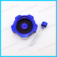 Motocross CNC Blue Petrol Gas Fuel Tank Cap Cover With gas cap hose For SSR XR KLX Pit Dirt Bikes CRF SDG Motorcycle Atv Quads 2024 - buy cheap