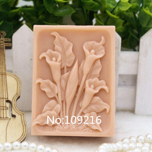 New Product!!1pcs Small Lily (zx149) Silicone Handmade Soap Mold Crafts DIY Mould 2024 - buy cheap