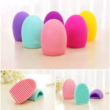 Silicone Makeup Brush Cleaner Glove Egg Makeup Washing Brush Gel Cleaning Mat Hand Tool Foundation Makeup Brush Scrubber Board 2024 - buy cheap