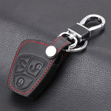 Remote leather Key Bag Case Cover For Mercedes Benz A C E S ML CLK SLK CLS Protective Holder Keychain Accessories 2024 - buy cheap