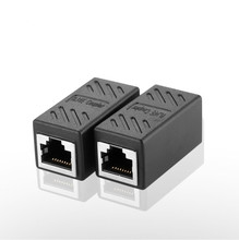 Цветной Женский сетевой разъем LAN адаптер муфта удлинитель RJ45 Ethernet кабель соединитель удлинитель переходник 2024 - купить недорого